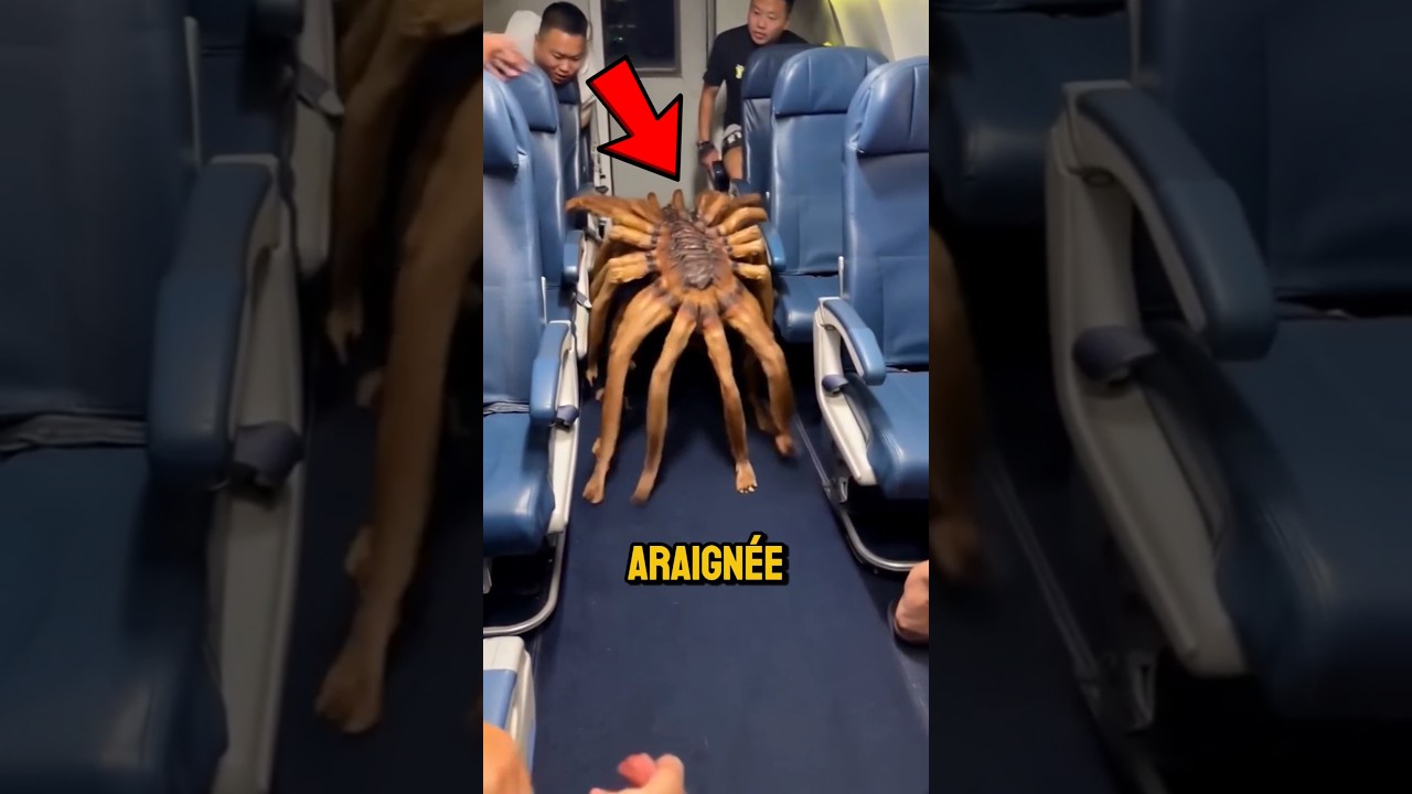 Une étrange créature est apparue dans l'avion 😮😨 #shorts