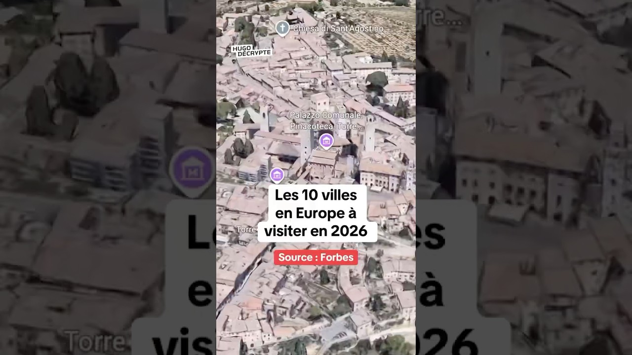 Les 10 villes en Europe à visiter en 2026
